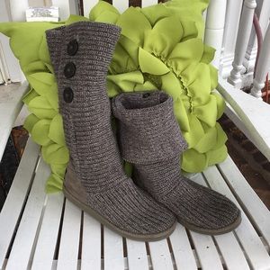 UGG Gray Classic Cardy Boots